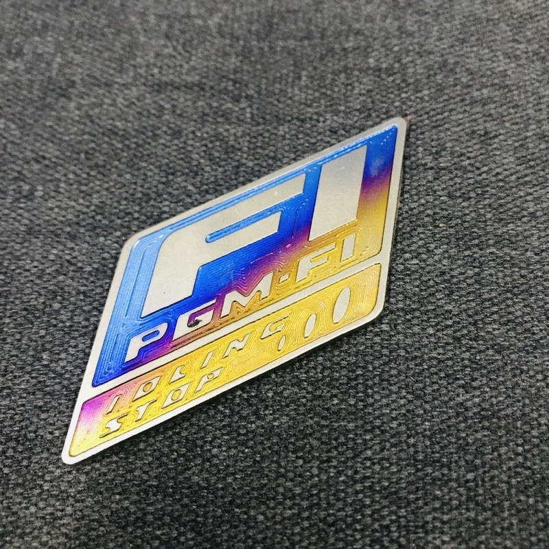 Tem Logo Titannium  FI Gắn Nhiều Vị Trí Trên Xe Có Sẵn Keo 3m(Giá 1 Tem)