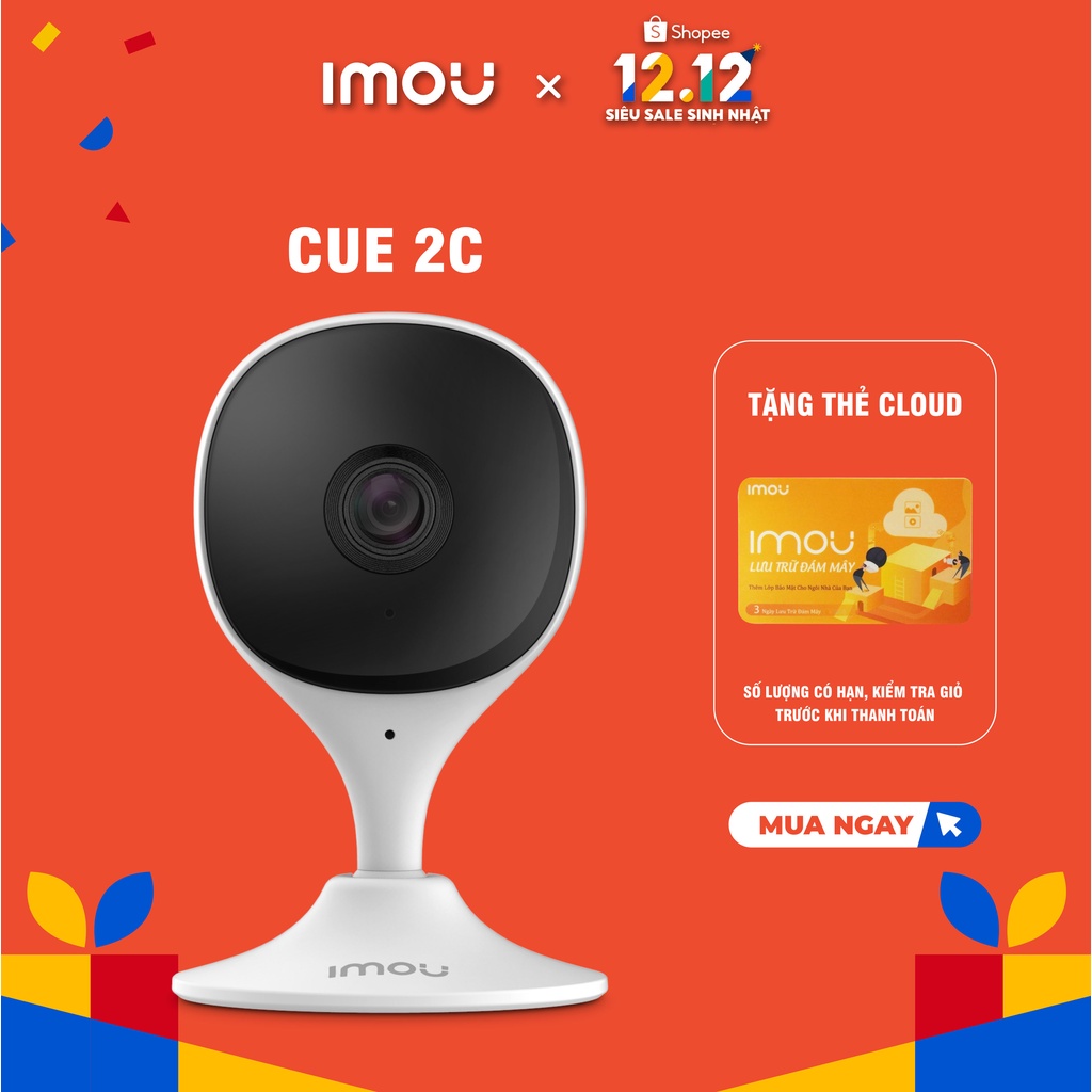 Camera Wifi trong nhà Imou Cue 2C I IPC-C22CP I Phát hiện con người I Bảo hành 2 năm