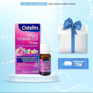 Vitamin D3 Ostelin, D3 Drops Ostelin 2.4ml của Úc