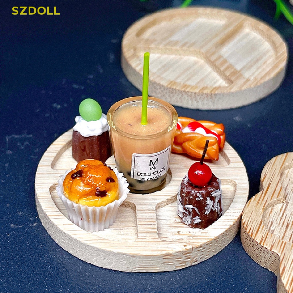 Khay Đựng Sushi / Trái Cây / Món Tráng Miệng Mini Tỉ Lệ 1: 12 Trang Trí Nhà Búp Bê