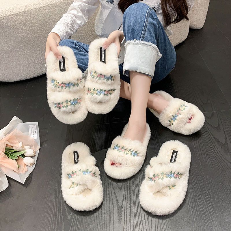 Dép lông nổi tiếng trên mạng phong cách tiên nữdày nữ