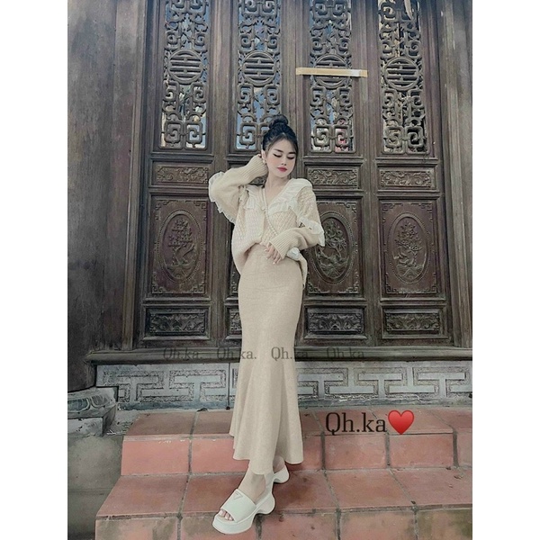 CHÂN VÁY LEN ĐUÔI CÁ SIÊU ĐẸP