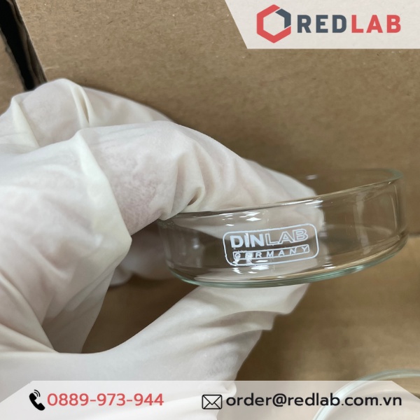 Đĩa Petri thủy tinh kích cỡ 60x15mm Dinlab Germany | Hàng chính hãng, giá tốt