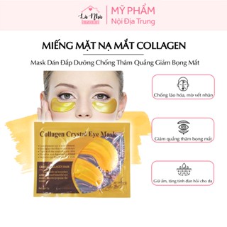 Mặt nạ mắt làm mờ quầng thâm mắt Collagen Crystal Eyes, miếng mask vàng gold dán giảm nếp nhăn.
