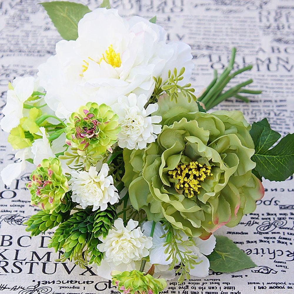 LAKAMIER Bó Hoa Cẩm Tú Cầu Giả Trang Trí Tiệc Cưới