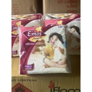 1 THÙNG 30 GÓI KHĂN VUÔNG EMOS 5,2KG 330CM*33CM SIÊU DAI GIÁ SỈ.