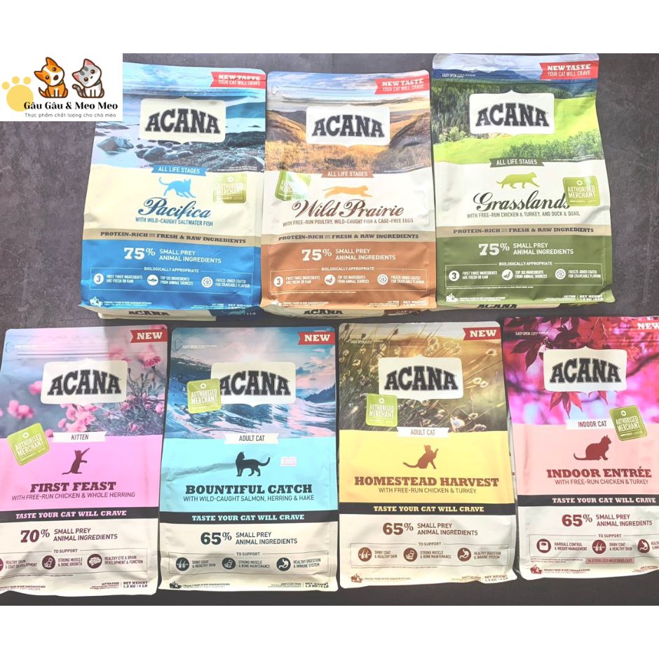 ACANA CAT(bao nguyên seal)-HẠT CAO CẤP CHO MÈO TỪ CANADA