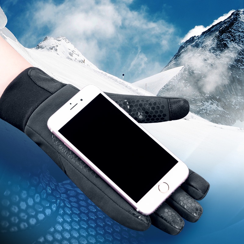 Găng tay naturehike cưỡi ấm ngoài trời leo núi chống thấm nước chống gió lái xe non-slip găng tay chạy thể thao