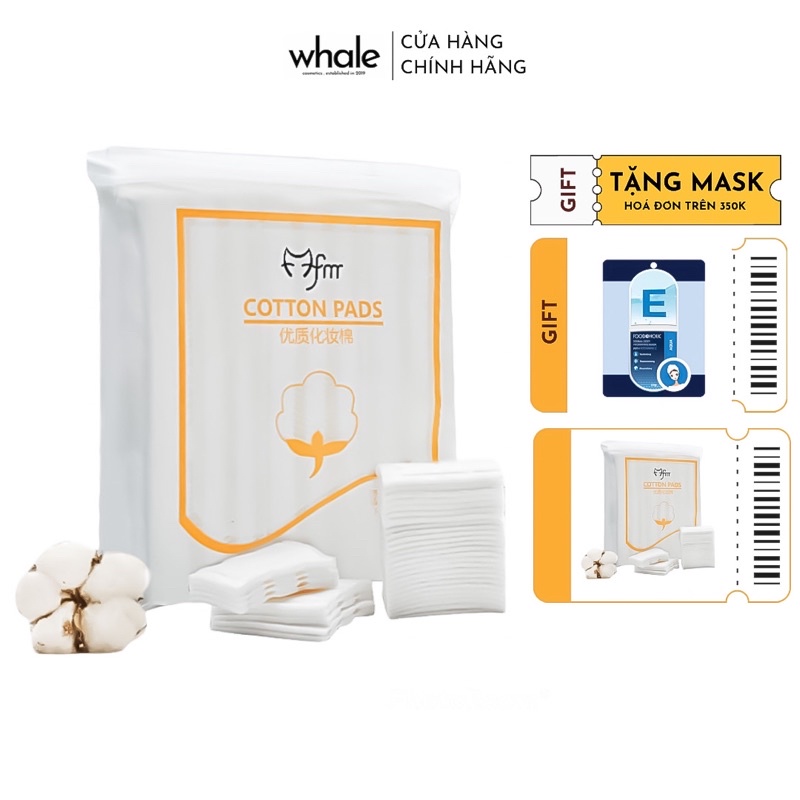 Bông tẩy trang 3 lớp Cotton Pads [Túi 222 miếng]