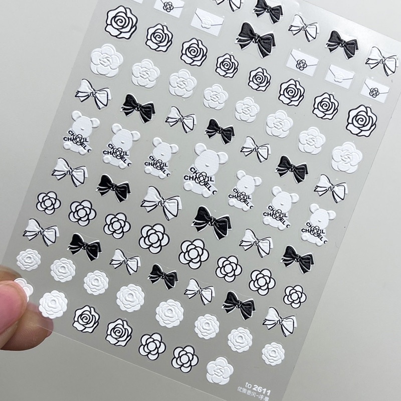 Sticker lụa 5d nail mẫu mới dán móng