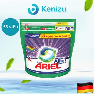 Viên giặt tổng hợp Ariel All in 1 - Gói 53 viên - Hàng Đức chính hãng