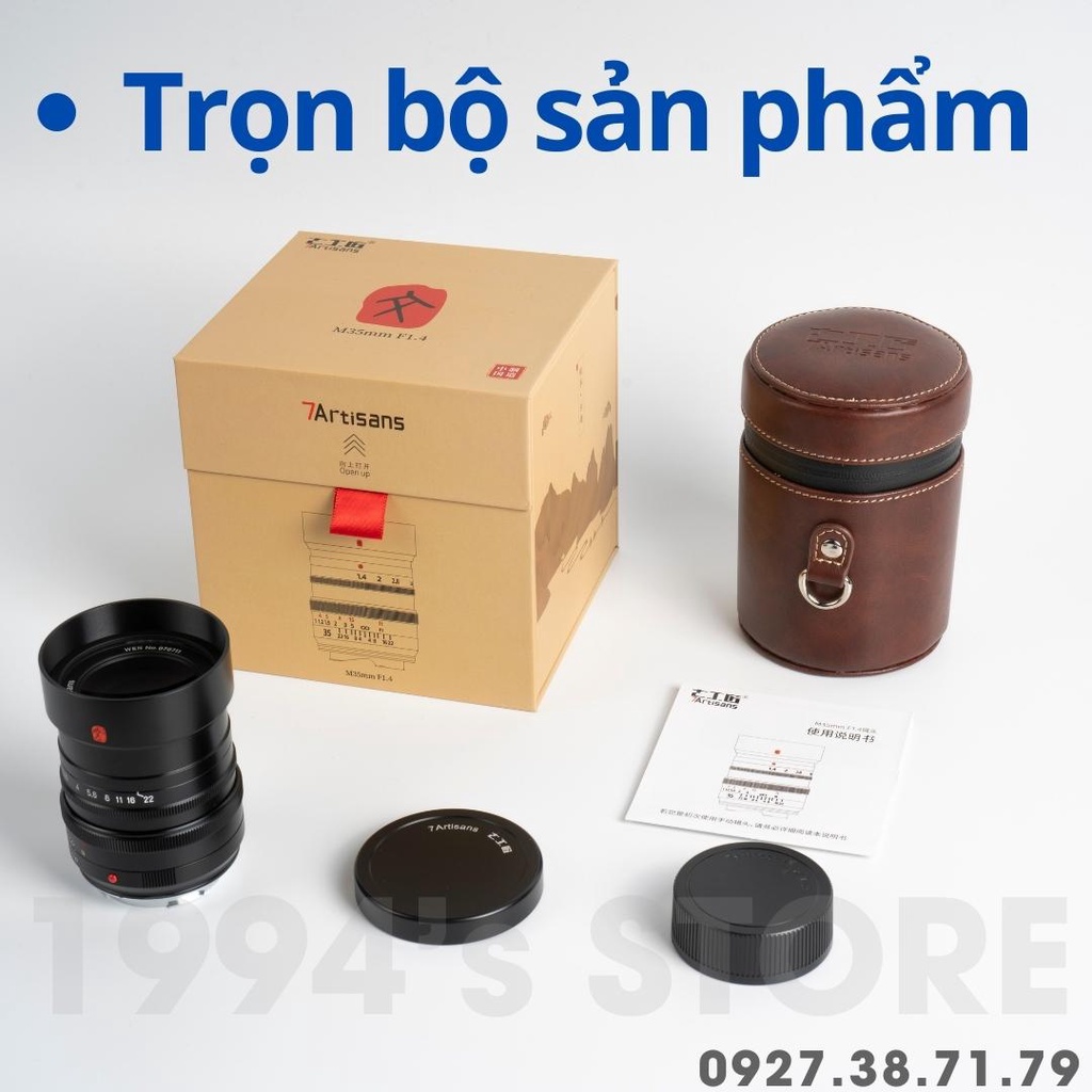 Ống kính 7Artisans 35mm F1.4 WEN Full-Frame dành cho ngàm Leica M