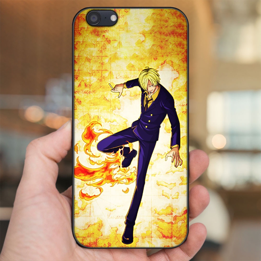 Ốp lưng Oppo A71 viền đen in hình Sanji One Piece Đảo Hải Tặc