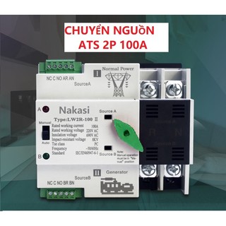 Bộ chuyển nguồn tự động ATS 2P 100A - Chuyển nguồn không gây mất điện NAKASI