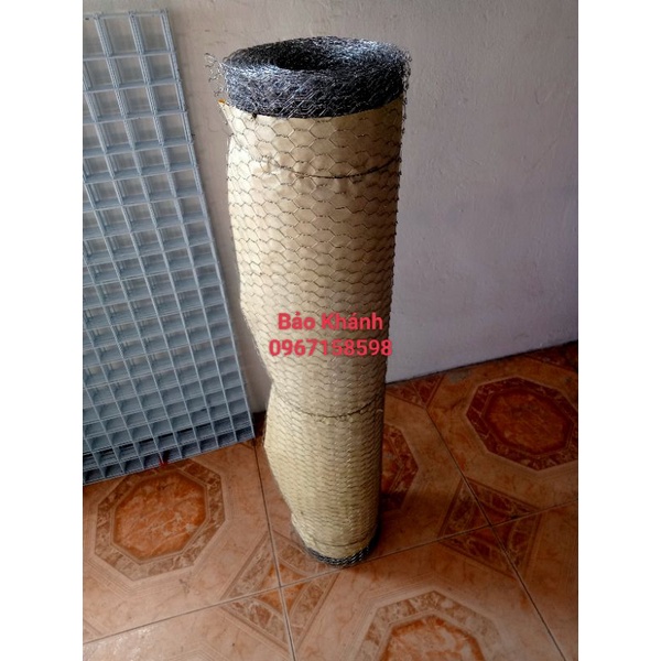 1cuộn lưới mắt cáo mạ kẽm khổ cao 1m