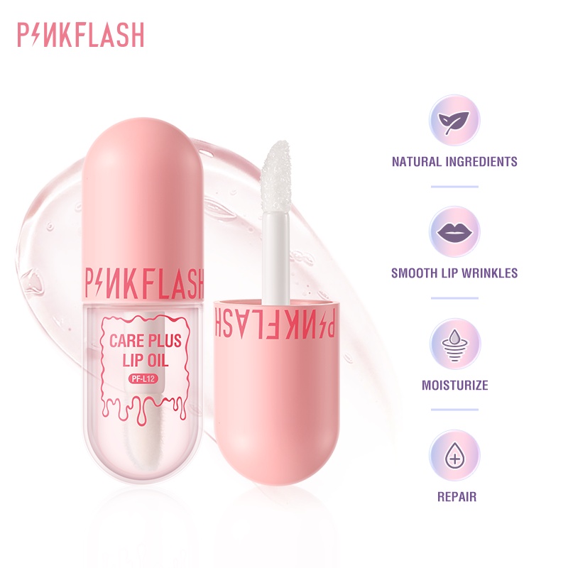 Dầu dưỡng ẩm chăm sóc môi PINKFLASH 5 thành phần tự nhiên chống thấm nước đa năng 30g