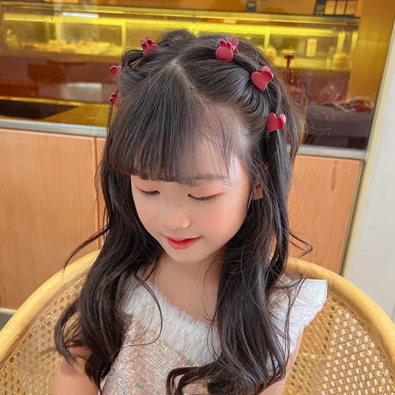 Set 5 Kẹp Tóc Mini Hình Hoa / Thỏ Đáng Yêu Cho Nữ