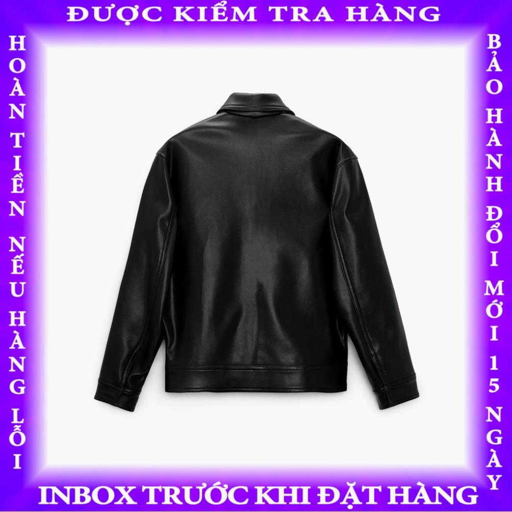 Áo khoác nam ROWAY Fullbox, chất da PU nhập khẩu cao cấp | jacket đen thitrang