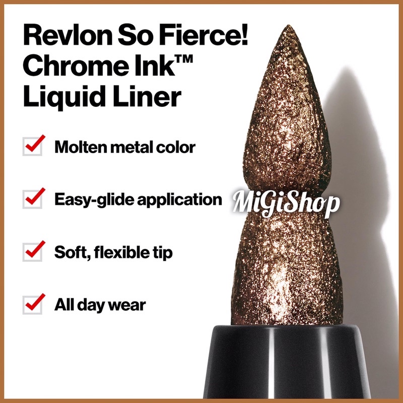 Bút Kẻ Mắt Nước Revlon So Fierce Chrome Ink Liquid Liner 0,9g