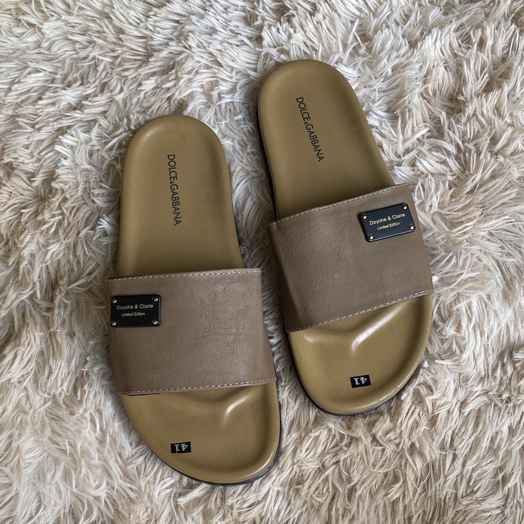 Dép nam quai ngang, dép DG quai da thời trang 2022