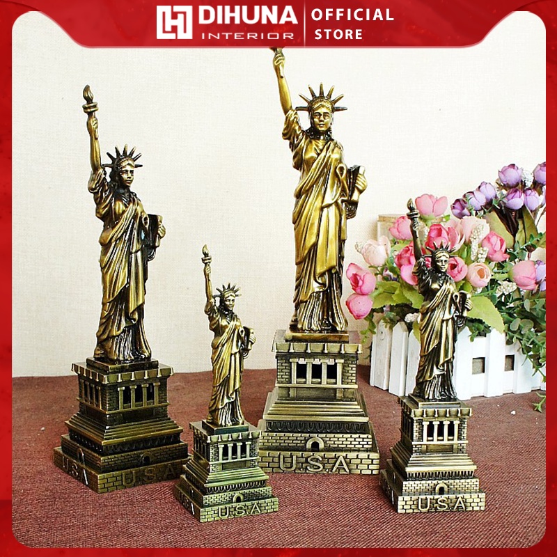 Mô hình tượng Nữ thần tự do decor trang trí kệ tủ, bàn làm việc, bàn học, trang trí phòng khách, quà tặng lưu niệm