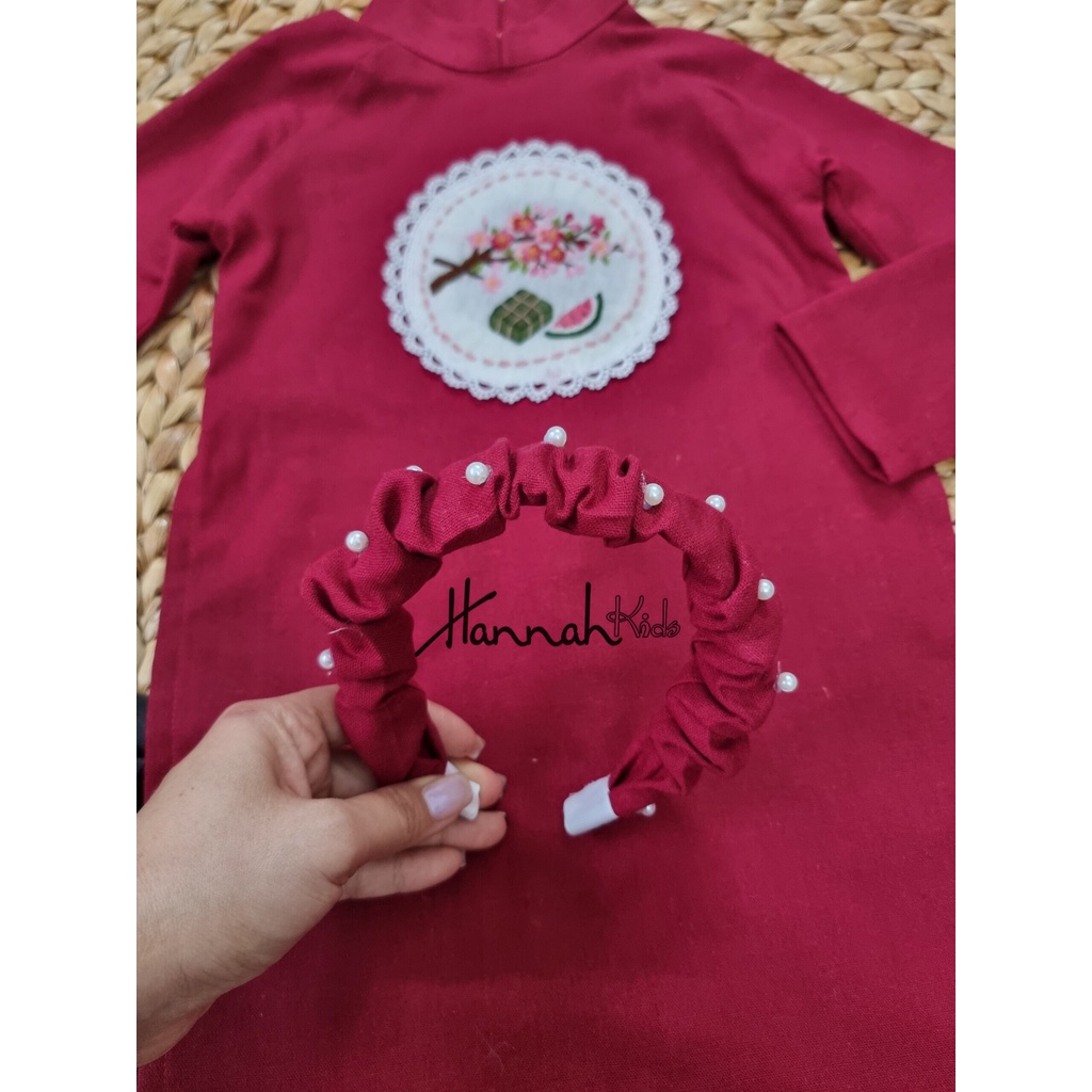 Áo Dài Tết Đôi Cách Tân Chất Linen Cho Bé Trai Và Bé Gái 8-35Kg, Áo Dài Đỏ Đôi Cho Bé Trai Và Bé Gái HANNAH KIDS