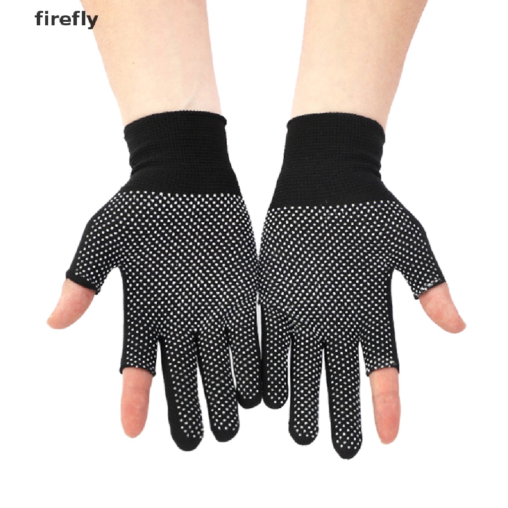 Găng Tay Nửa Ngón Bằng Nylon Chống Trượt Thoáng Khí Có Thể Chạm Màn Hình Cảm Ứng Cho Nam Nữ