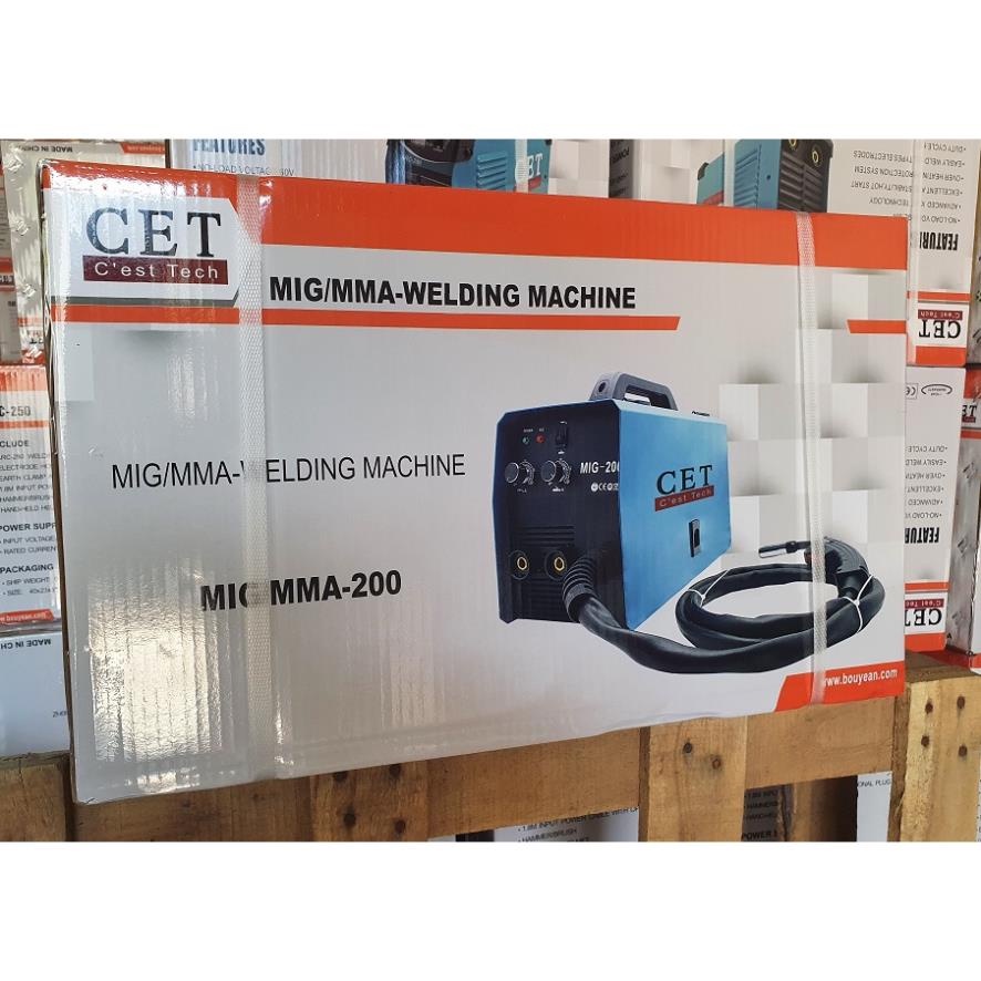 Máy Hàn Điện Tử mini Cet Mig 200 Công Nghệ Mới 3 Chức Năng Hàn Que+Hàn Mig có Khí+Hàn Mig Không có khí