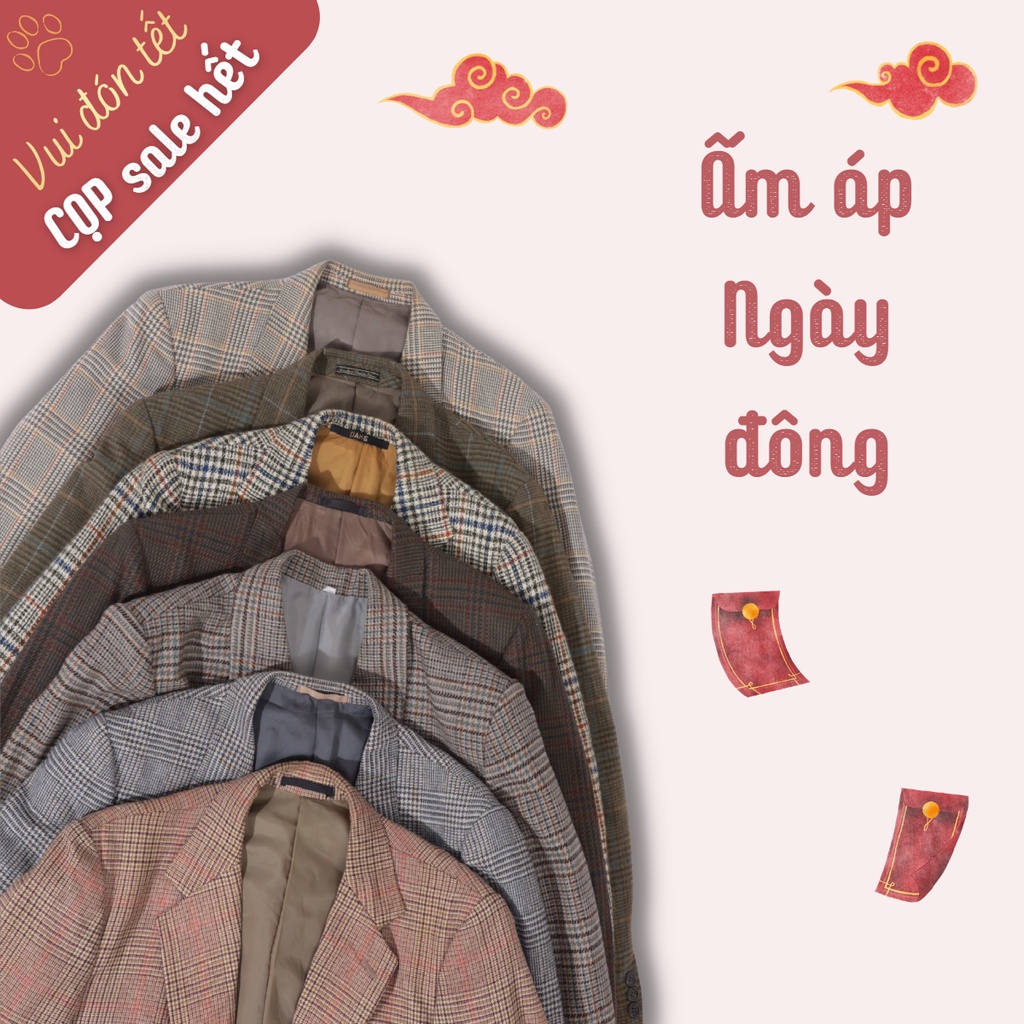 Áo Vest / Blazer 2 lớp / dày ấm style vintage, công sở Nhật,Hàn - secondhand -CỌP.vintage