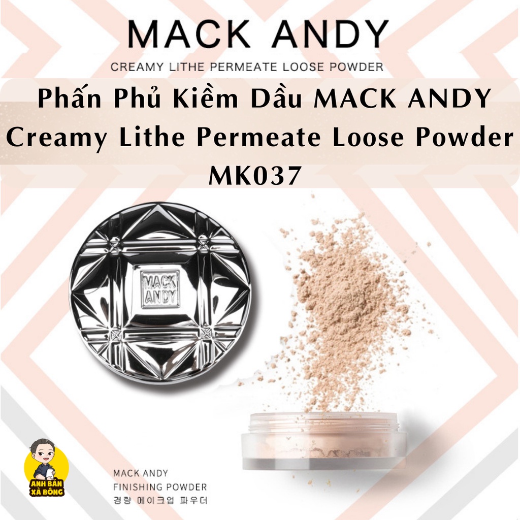 Phấn Phủ Kiềm Dầu MACK ANDY Creamy Lithe Permeate Loose Powder MK037