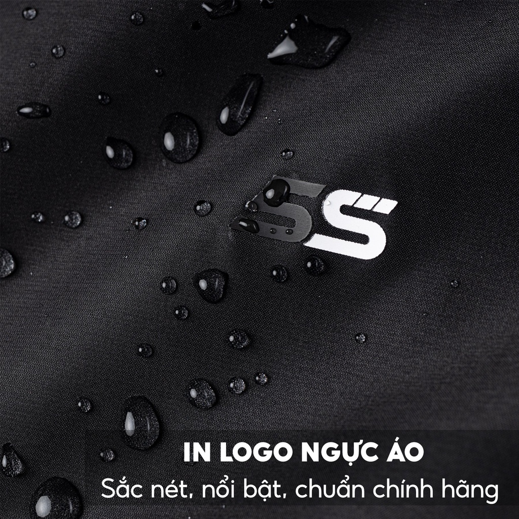 Áo Khoác Bomber Nam 5S Trượt Nước, Cản Gió, Thiết Kế Basic, Năng Động
