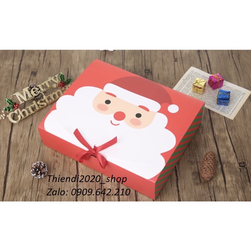 TD46n-Hộp giấy đựng quà, bánh hình NOEL