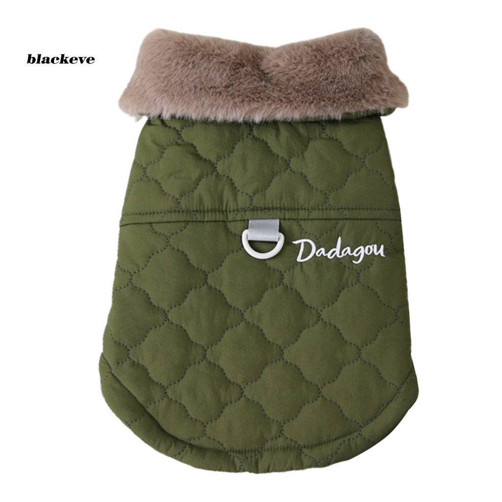 Áo Khoác Mùa Đông Màu Tương Phản Thoải Mái Hai Chân Cho Thú Cưng