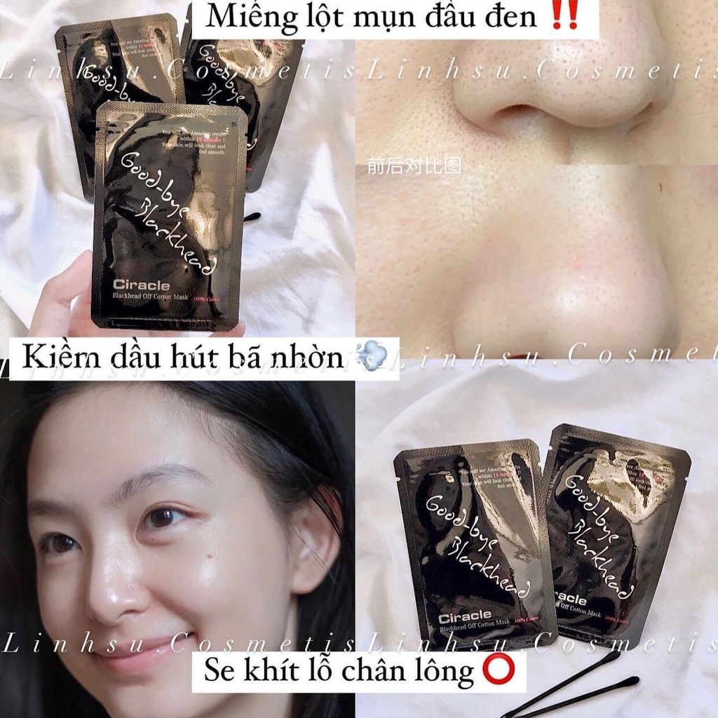 Hộp 20 miếng mặt nạ đẩy mụn đầu đen Ciracle Goodbye Blackhead LS
