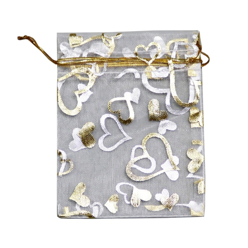 Flgo Túi Đựng Trang Sức Hình Trái Tim Nhiều Màu Sắc Cho Đám Cưới