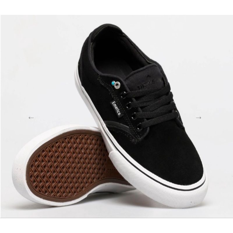 Giày Nam Emerica màu đen da lộn, hàng xuất khẩu