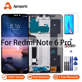 Dành cho xiaomi redmi note 6 pro màn hình hiển thị lcd bộ số hóa cảm ứng có khung thay thế