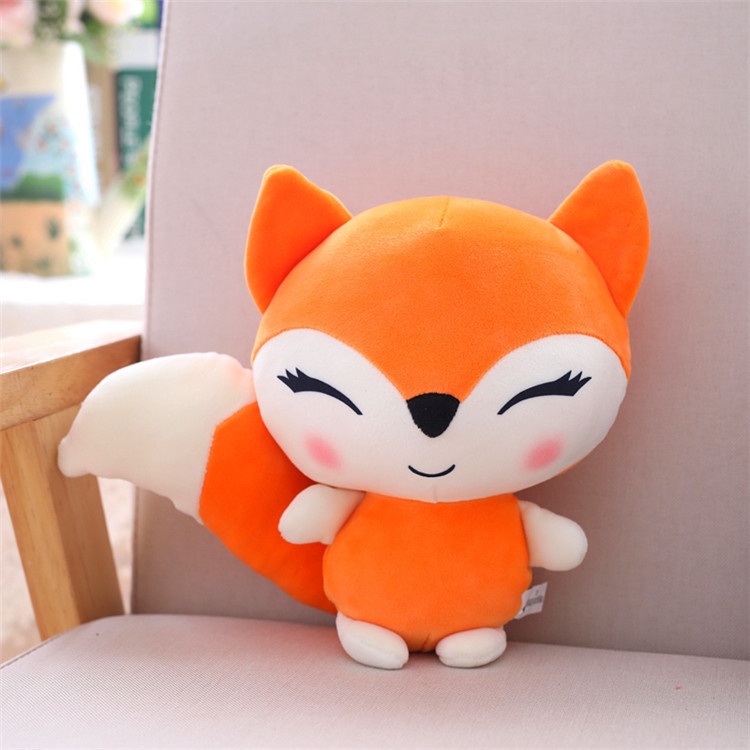 Thú Nhồi Bông Hình Con Cáo Màu Cam Dễ Thương Cho Bé