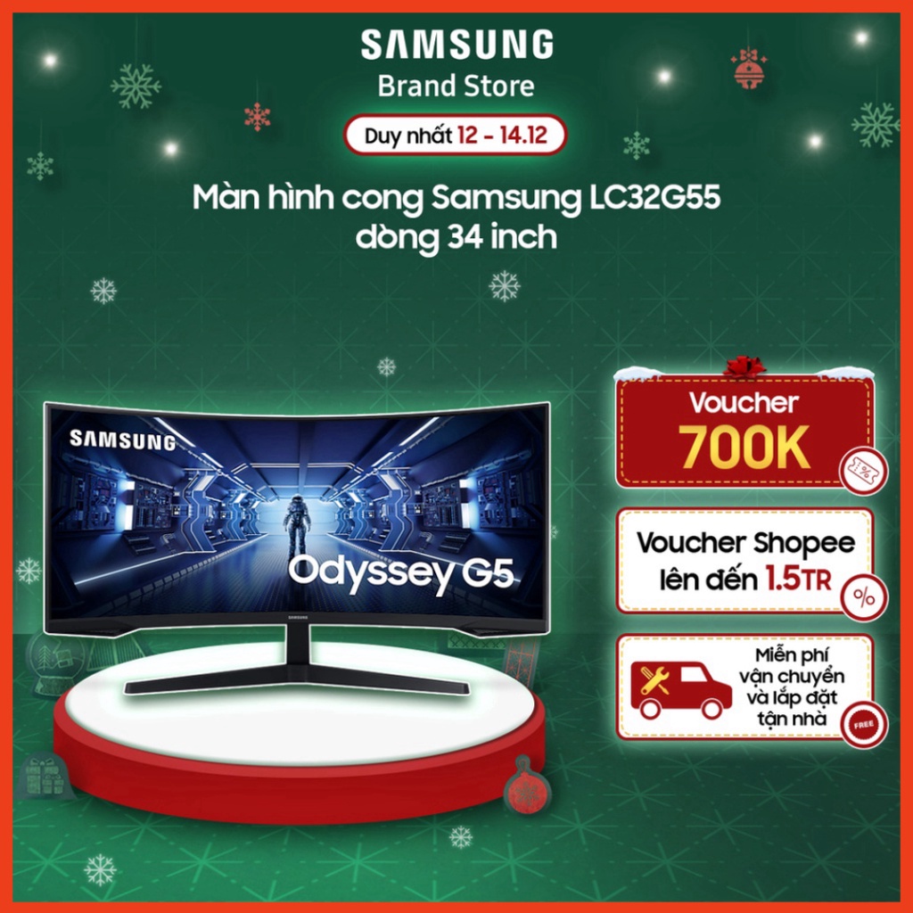 Màn hình cong Samsung Odyssey G5 34 inch LC34G55 LC34G55TWWEXXV | BH 24 tháng