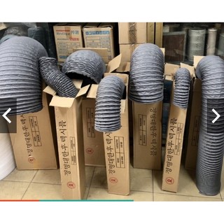 Ống gió mềm vải Tarpaulin chịu nhiệt D100mm loại không bảo ôn 10 mét/ cuộn