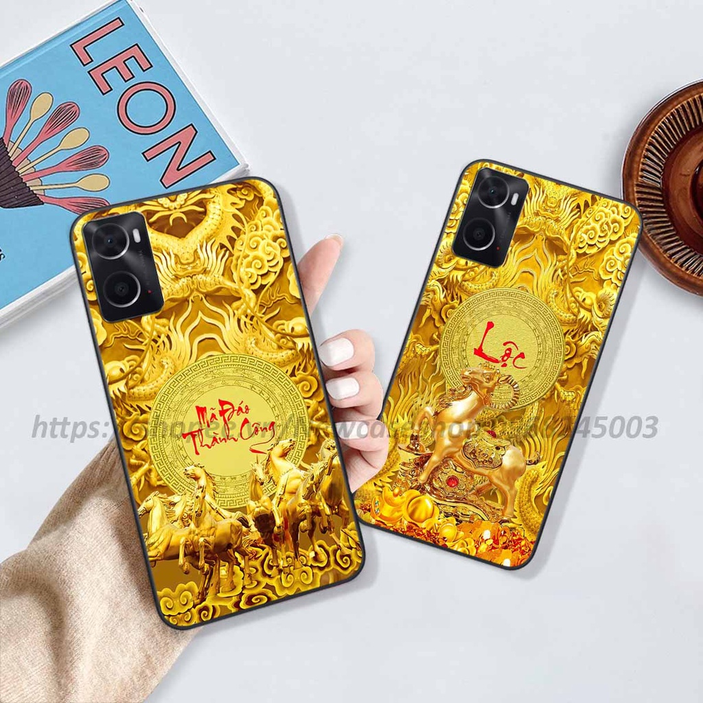 Ốp Oppo A36 / A76 / A96 4G / A96 5G in hình 12 Con Giáp Tài Lộc 3D