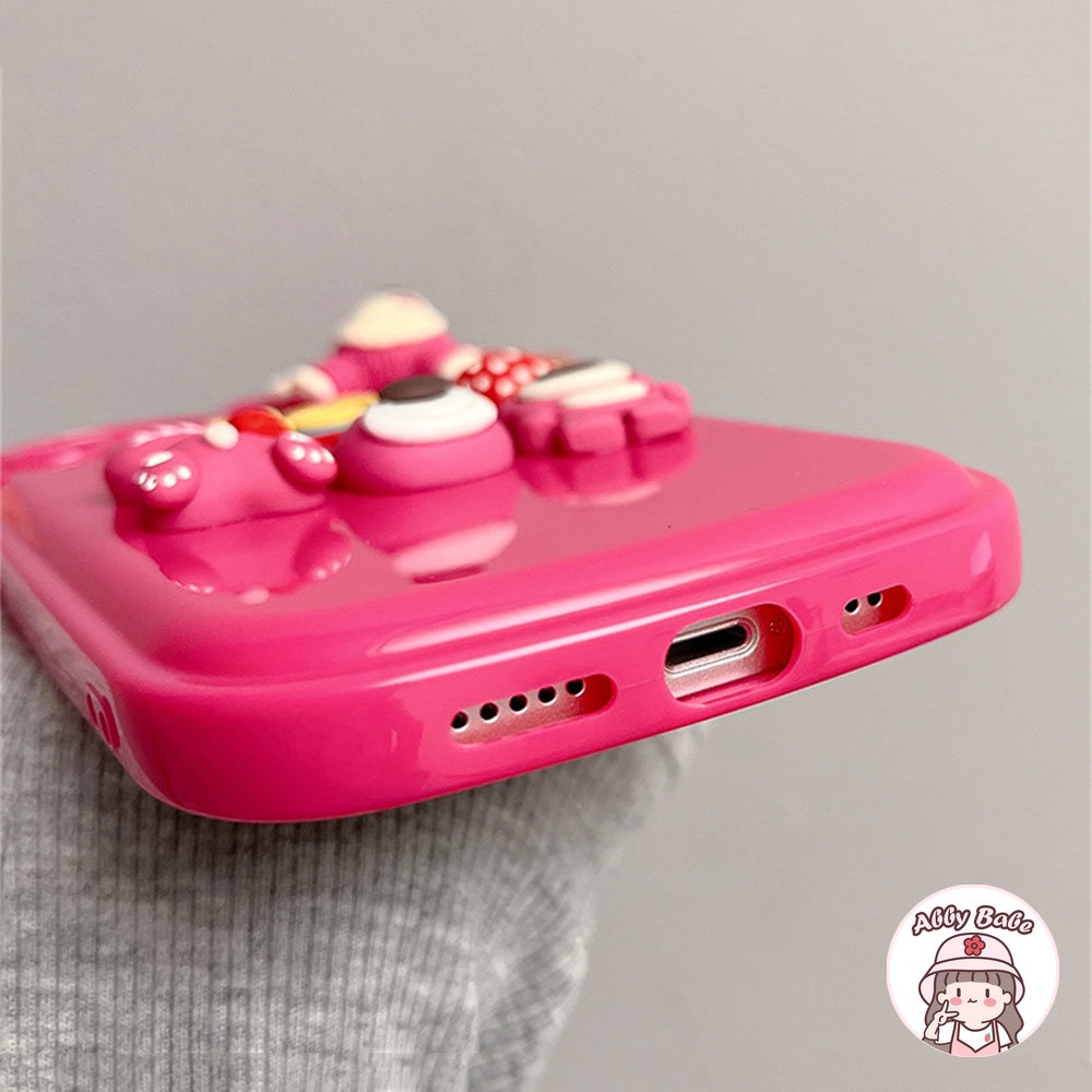 Ốp Điện Thoại Mềm Hình Gấu 3D Chống Mồ Hôi Cho IPhone 14 Pro Max 11 7Plus 13 12 11 Pro Max X XS Max XR