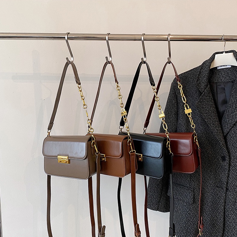 Túi Đeo Chéo Dáng Vuông Nhỏ Đơn Giản Cổ Điển Cho Nữ