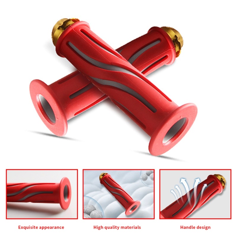 1 Cặp Tay Nắm Cao Su Chống Trượt Có Khóa Thông Dụng Cho Xe Đua