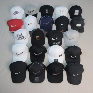 Mũ lưỡi trai logo nike va por chất dù siêu nhẹ lỗ lazer 4 màu đen,trắng,đỏ,xanh đen