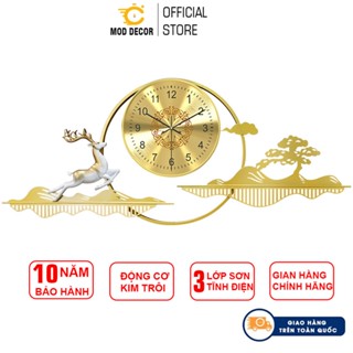 Đồng hồ treo tường trang trí HƯƠU TÀI LỘC hãng MOD Decor, Lianzhang JJT mã 294