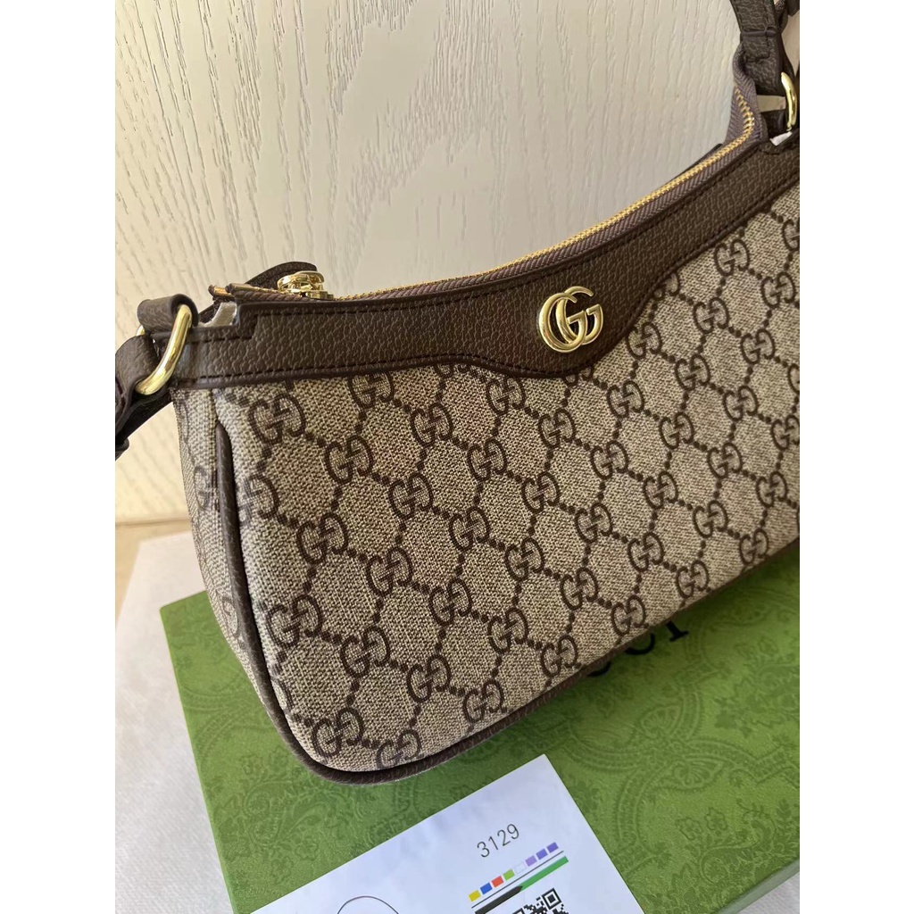 Guc 2023 Túi Xách Đeo Dưới Cánh Tay / Đeo Vai In Họa Tiết Vintage Đa Năng Hợp Thời Trang