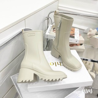 Bốt boot đế cao chloe khoá sườn super 2 màu fullbox