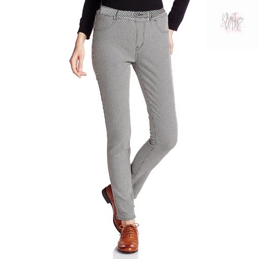 Quần Kaki Skinny EARTH Music&Ecology Hàng Xuất Dư Nhật Xịn Cao Cấp Dáng Ôm Chất Siêu Mịn Chấm Đen