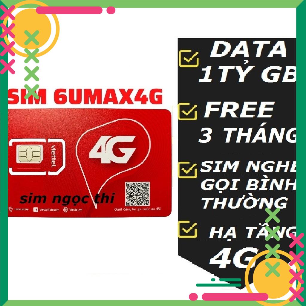 SIM VIETTEL SIM 4G V120N MẠNG KHỎE GỌI RẺ /ST70N/ 3ST60N FREE 3 THÁNG/ 6UMAX4G/ UMAX50N FREE 6 THÁNG
